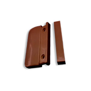 Ручка для внешнего закрывания балконной двери пластиковая коричневая